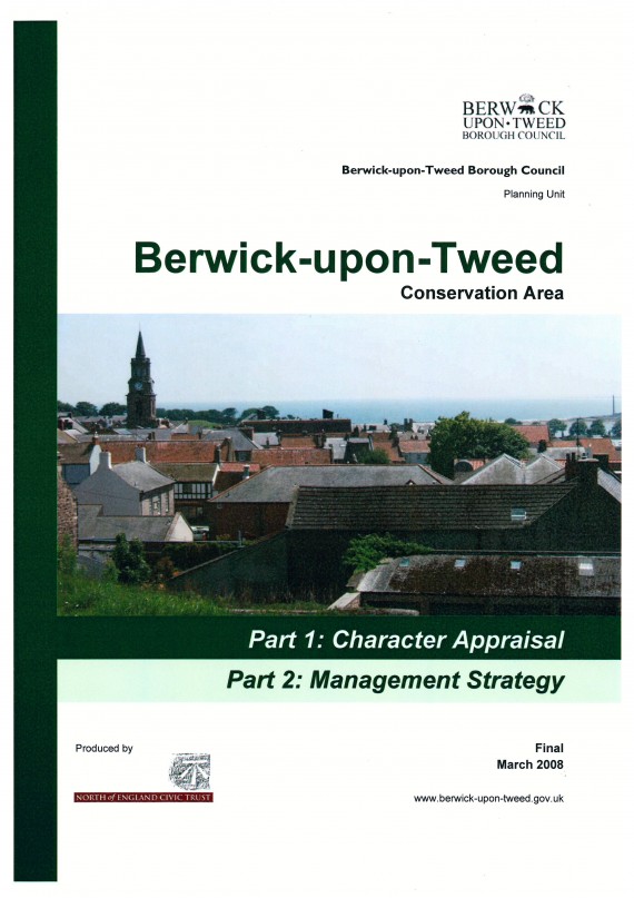 cover for Berwick upon Tweed CACA report..