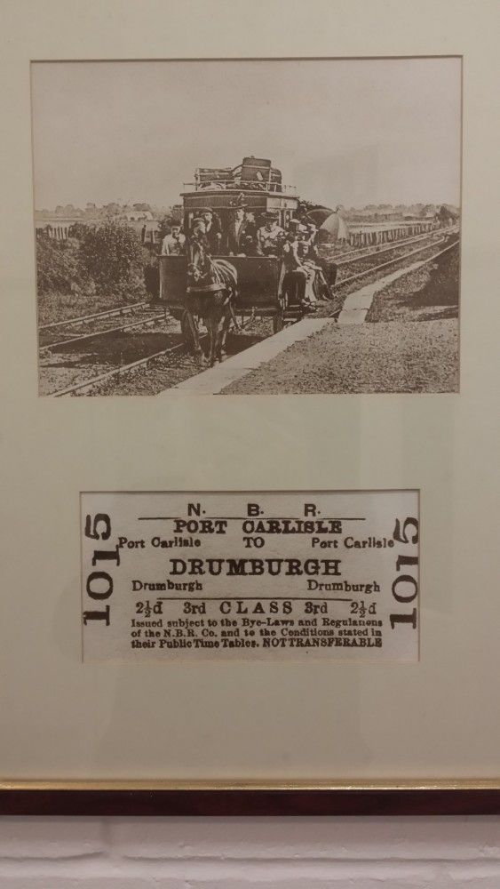 old train ticket port carlisle to drumburgh