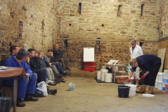 group attending training session