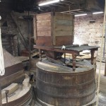 restored millstones ready to mill