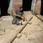 millwright preparing timber
