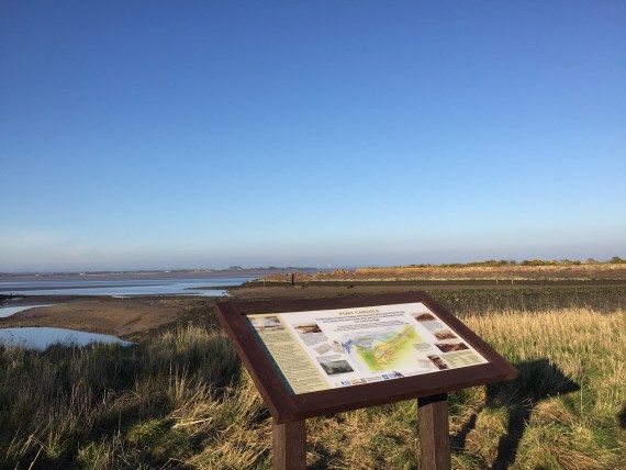 information panel in landscape setting