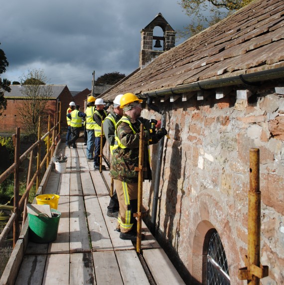 Lime pointing masterclass at great orton
