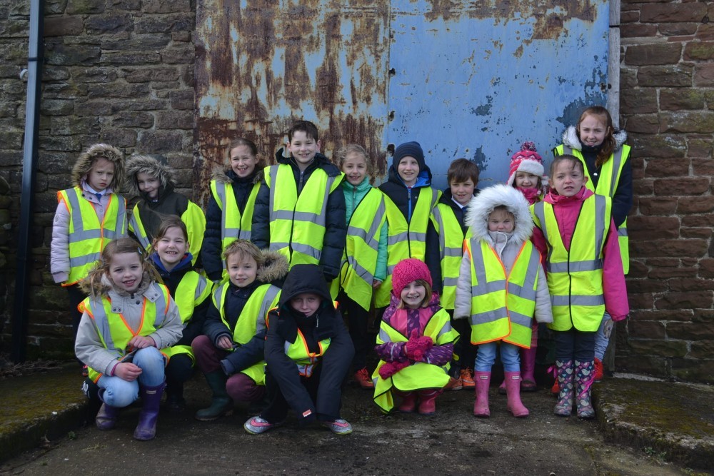 schoolchildren at Camp Farm