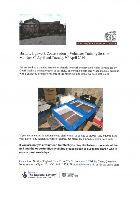 ironwork conservation poster training session poster