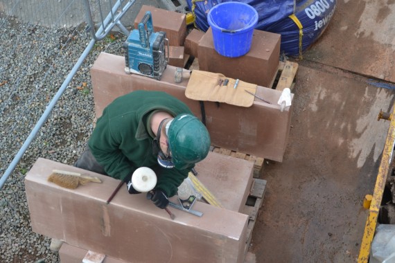 masons working on new stones